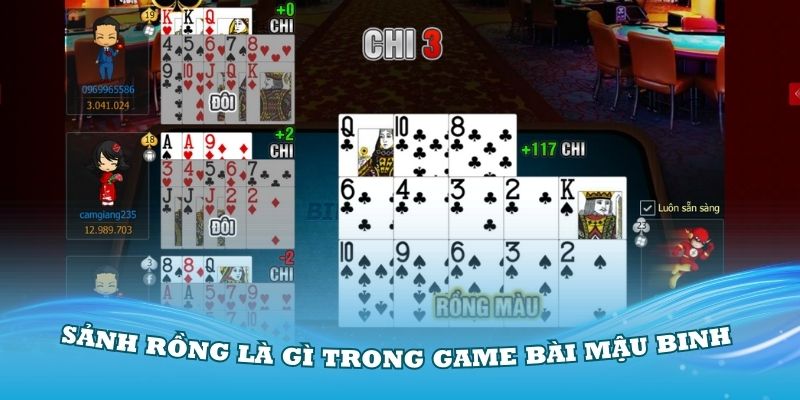 Sảnh rồng là gì trong game bài mậu binh